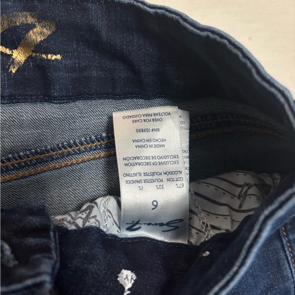 Seven7 Jeans Women’s Size 6 | Dark Wash Skinny Mid-Rise Stretch Denim - Picture 4 of 8